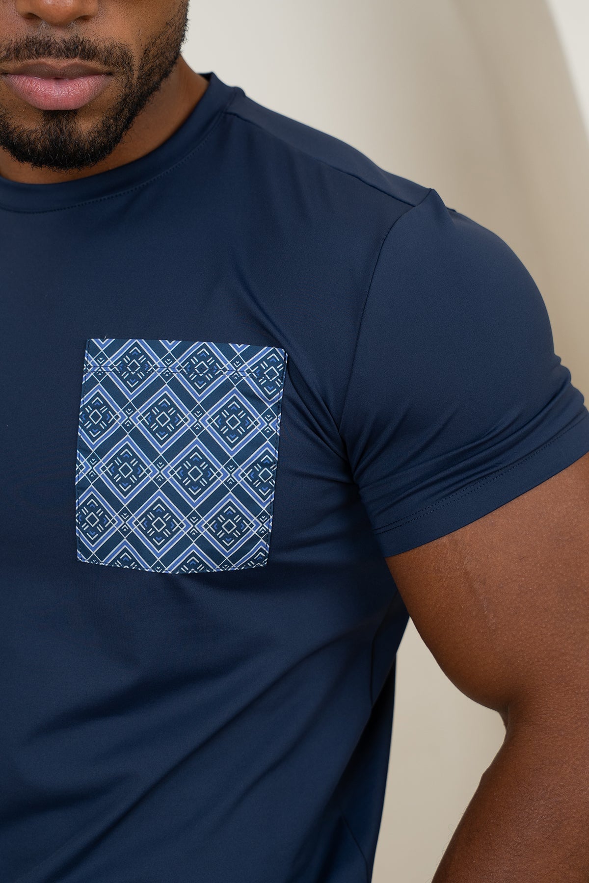 Scuba Aztec Pocket T-Shirt - Navy