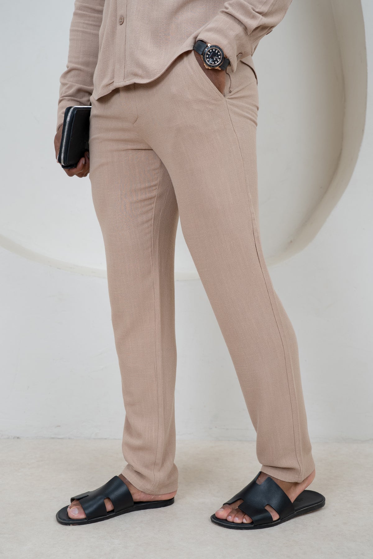 Linen Resort Trouser - Stone