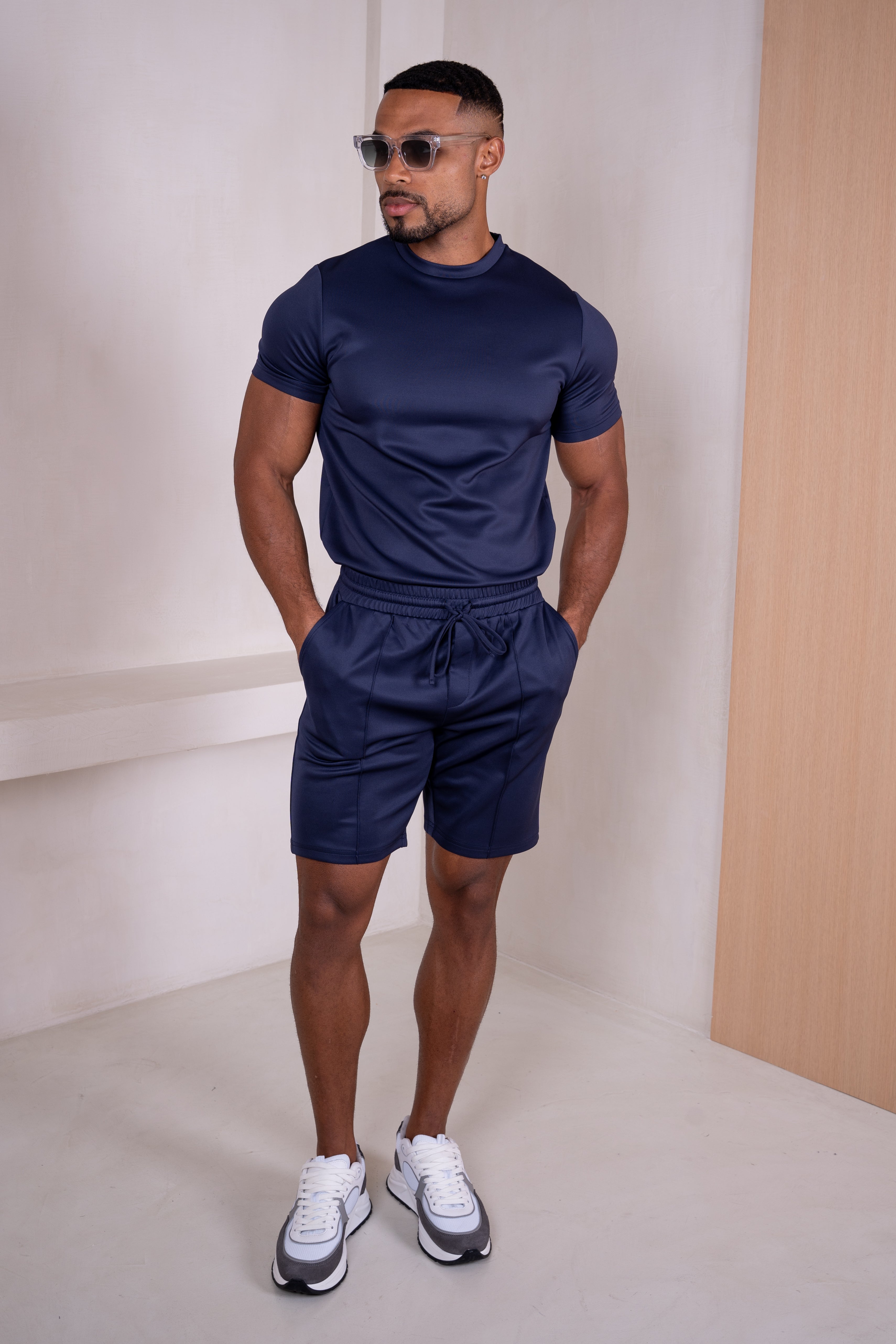 Premium Scuba Slim Fit T-Shirt - Navy (SS)