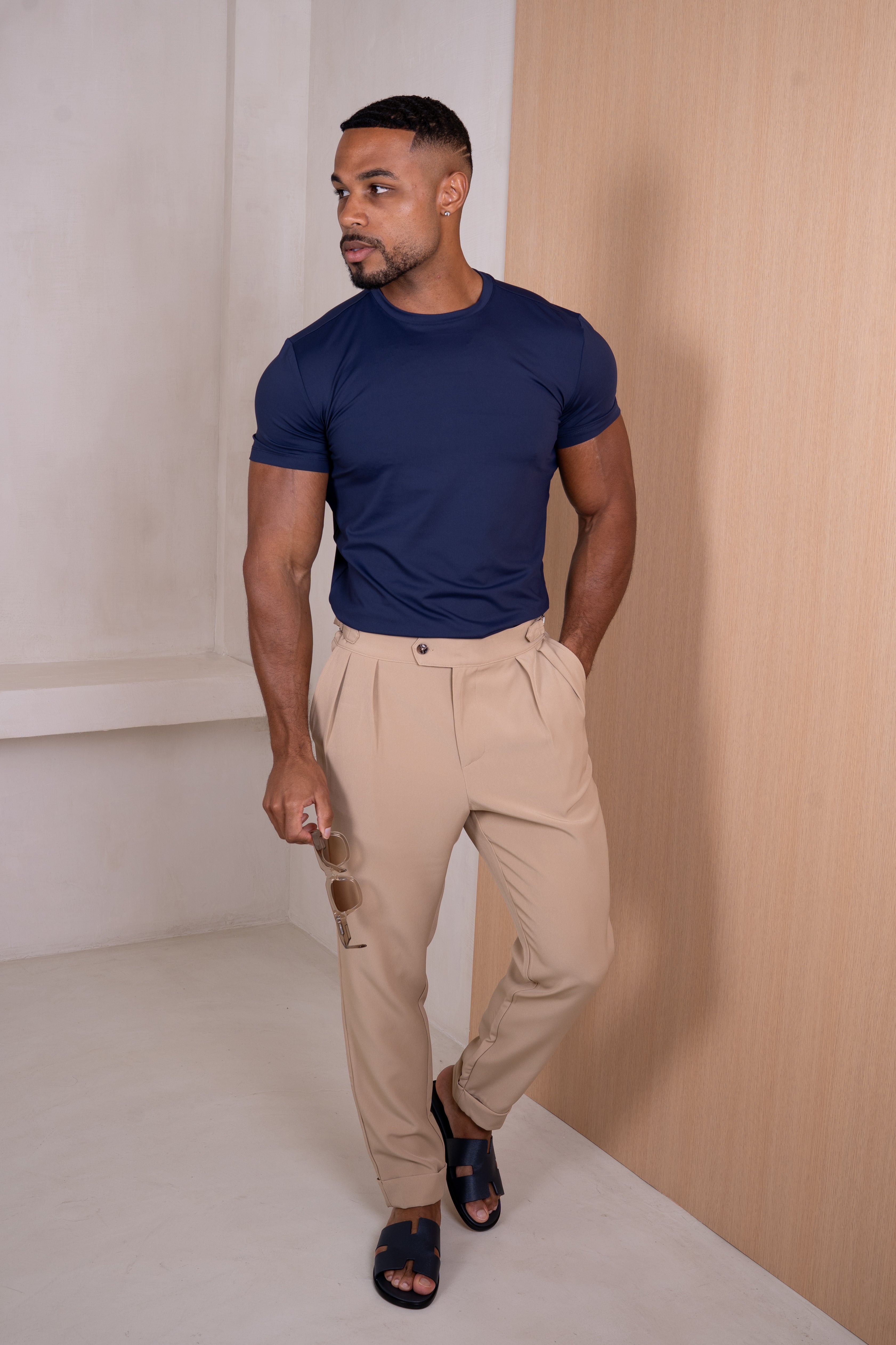 Mercerised Luxe T-Shirt - Navy